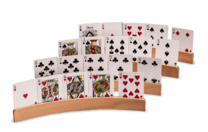 board game wooden card holders