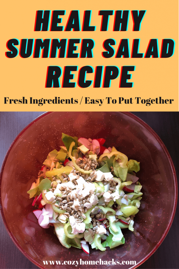 Healthy summer salad recipe Pin