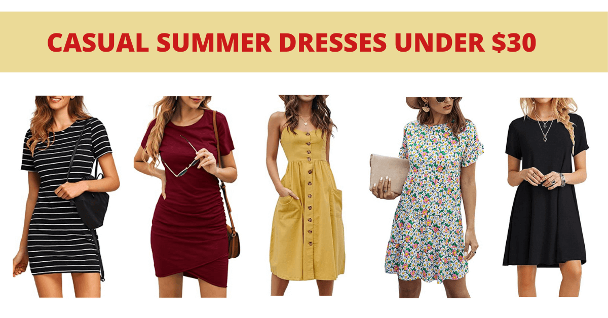 Casual Summer Dresses Under 30$ - Best Amazon Finds