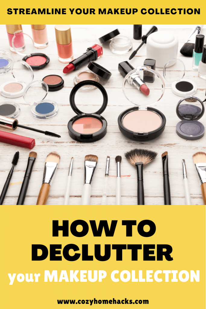 how to declutter makeup pinterest