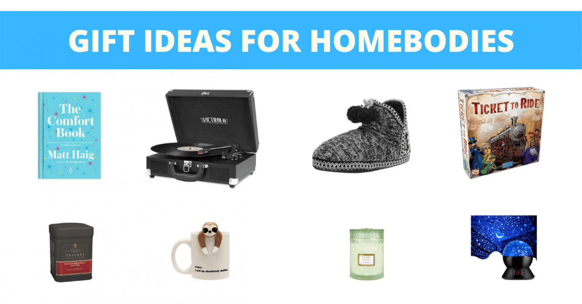 Gift ideas for homebodies banner