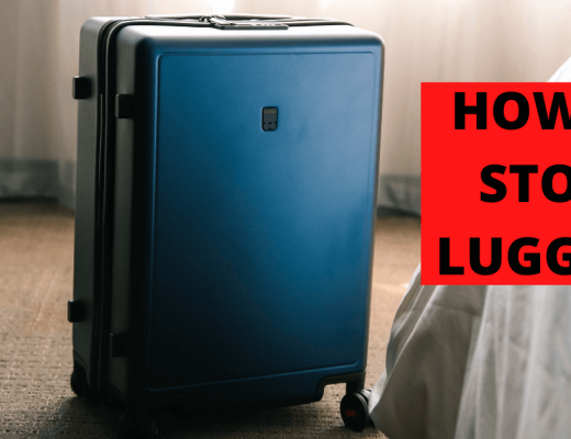 How to store luggage banner