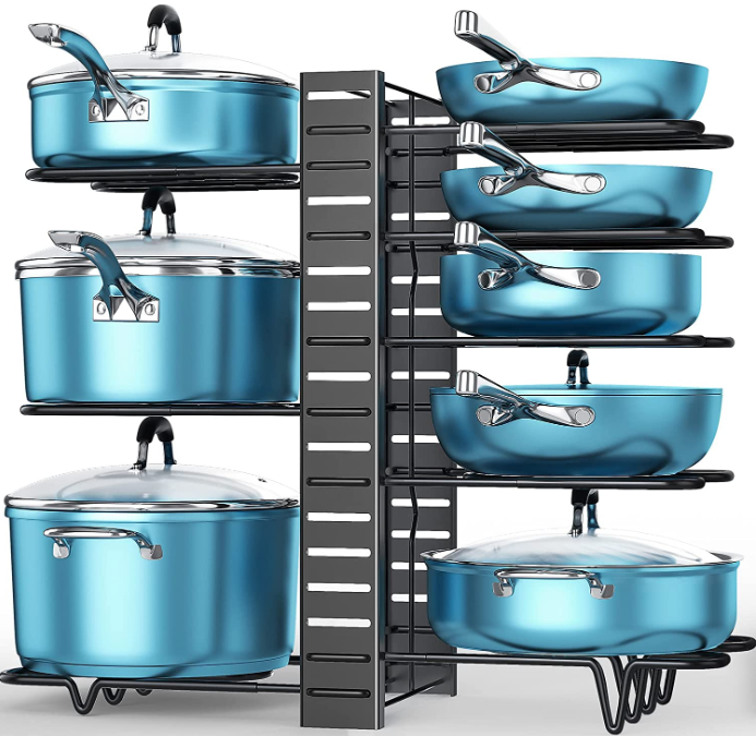 vertical pot rack